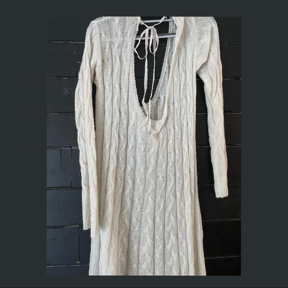 Free people knit sweater slip dress